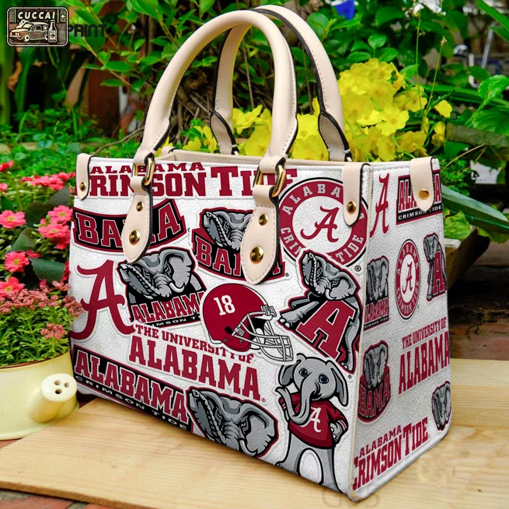 Alabama crimson tide g0 leather bag g95 920 Women Leather Hand Bag