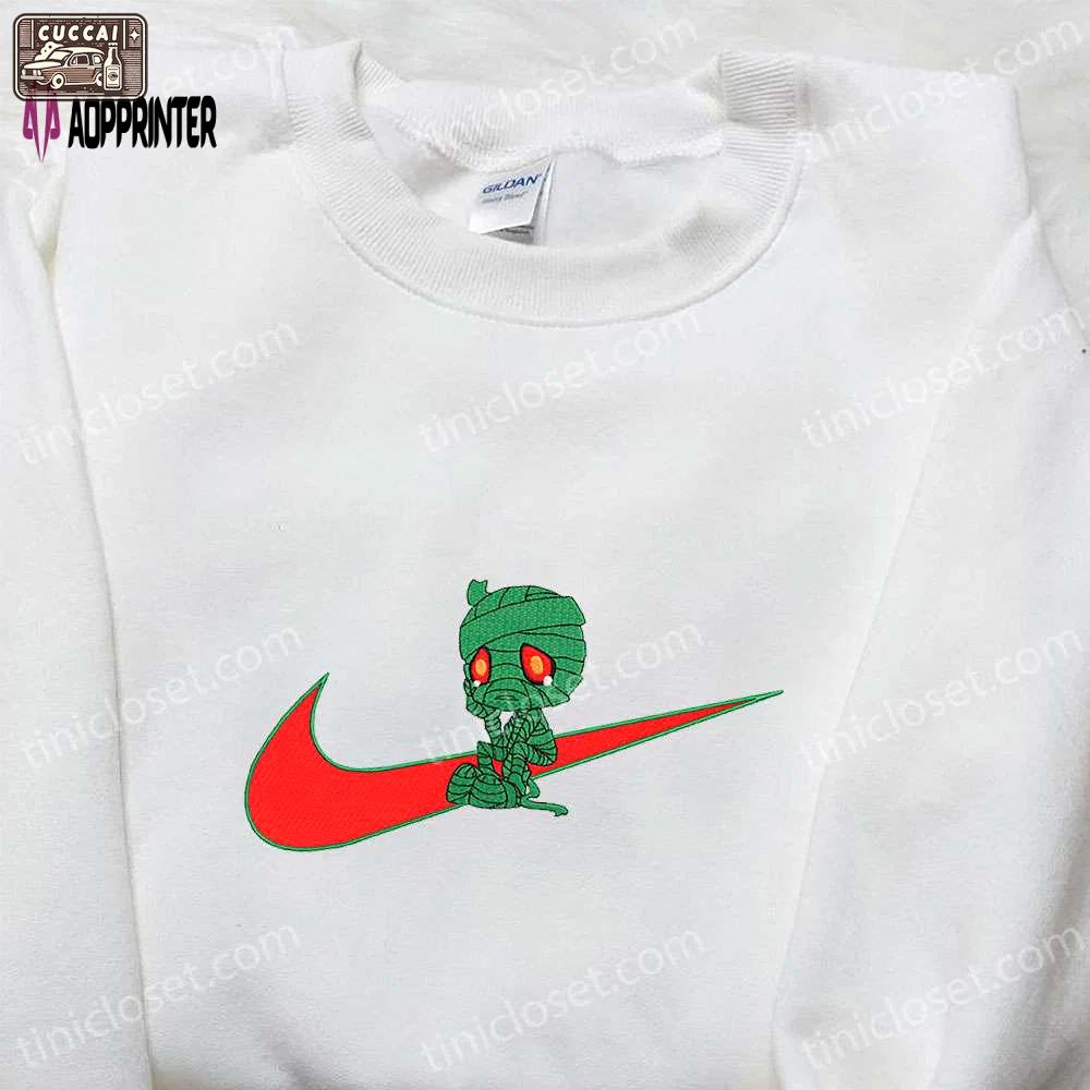 Amumu x nike swoosh game embroidered shirt – league of legends inspired nike shirt Embroidered Shirt
