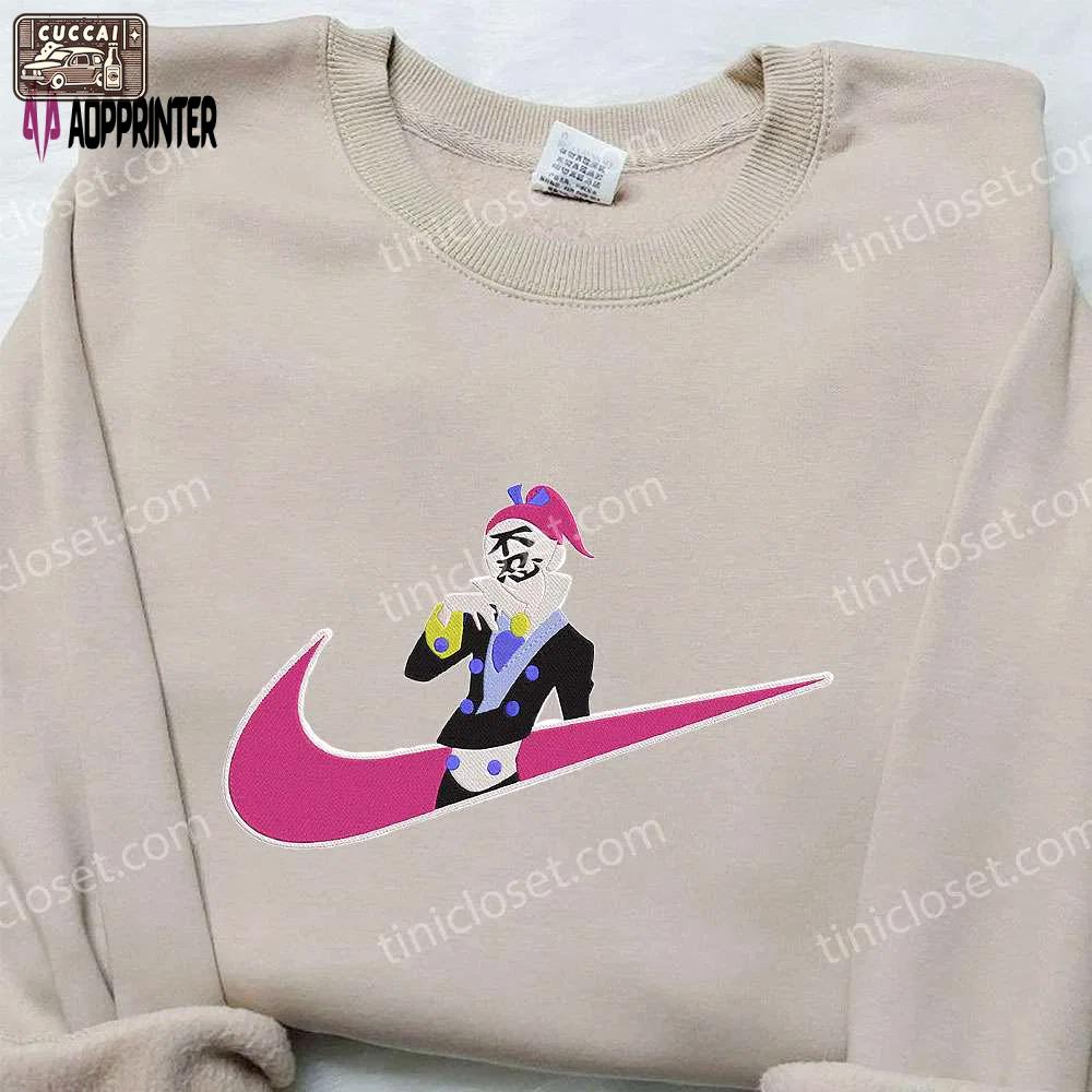 Anime embroidered hoodie & shirts: emonzaemon sōda x nike swoosh katanagatari & nike inspired Embroidered Shirt