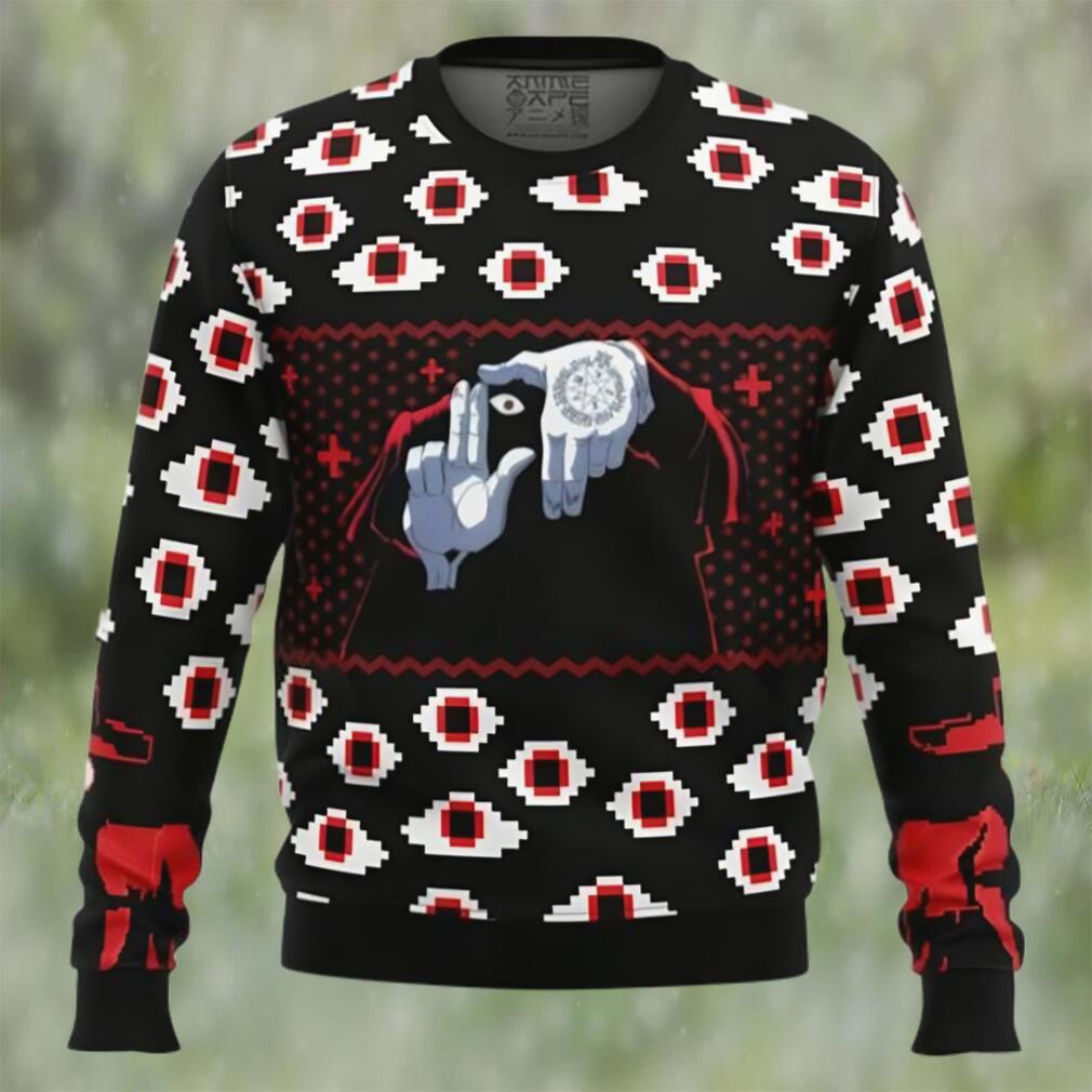 Anime sweater alucard eyes hellsing ugly christmas sweater Christmas Ugly Sweater