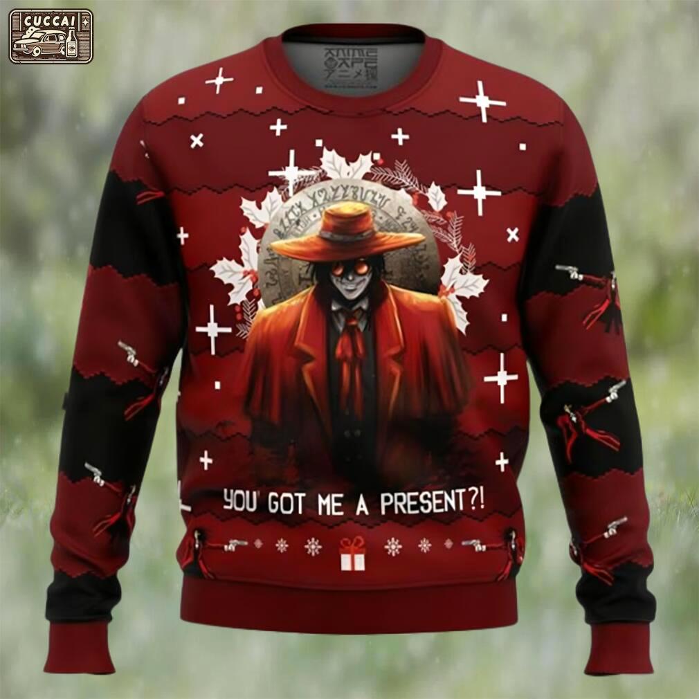 Anime sweater alucard hellsing ugly christmas sweater Christmas Ugly Sweater