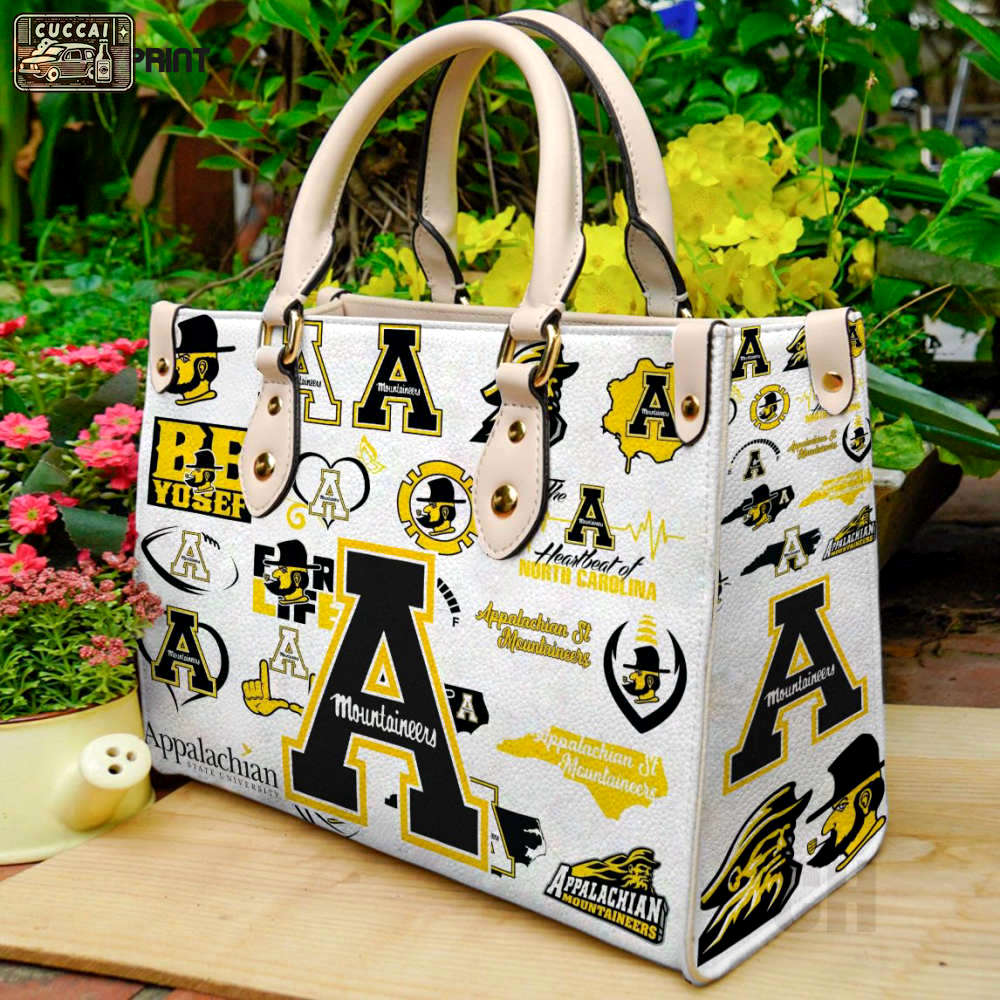 Appalachian state mountaineers 1 leather handbag 1 3335 Women Leather Hand Bag