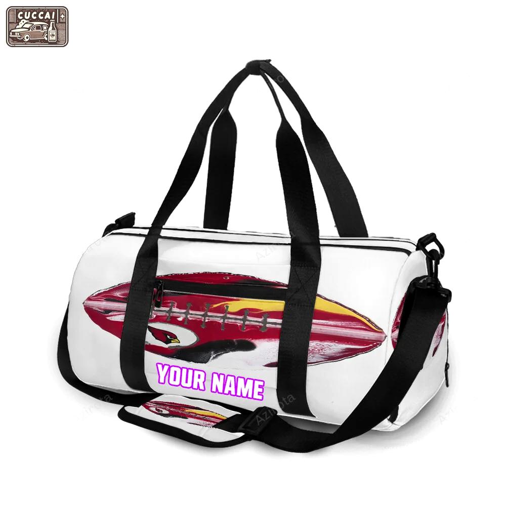 Arizona cardinals ball personalized name travel bag gym bag 1450 Travel Bag
