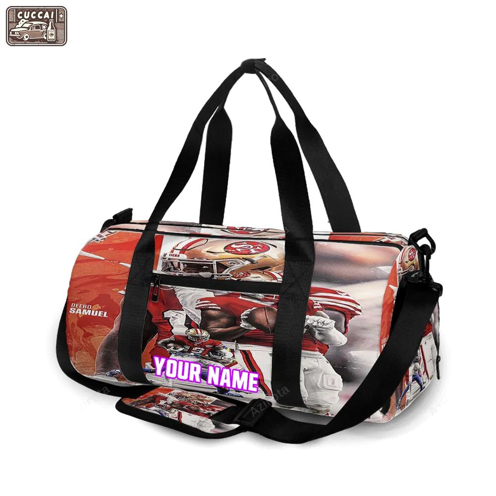 Arizona cardinals deebo samuel1 personalized name travel bag gym bag 419 Travel Bag