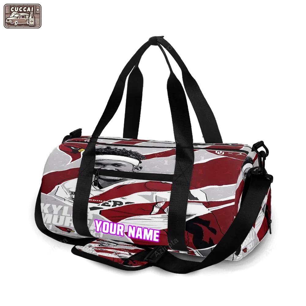 Arizona cardinals kyler murray2 personalized name travel bag gym bag 1193 Travel Bag