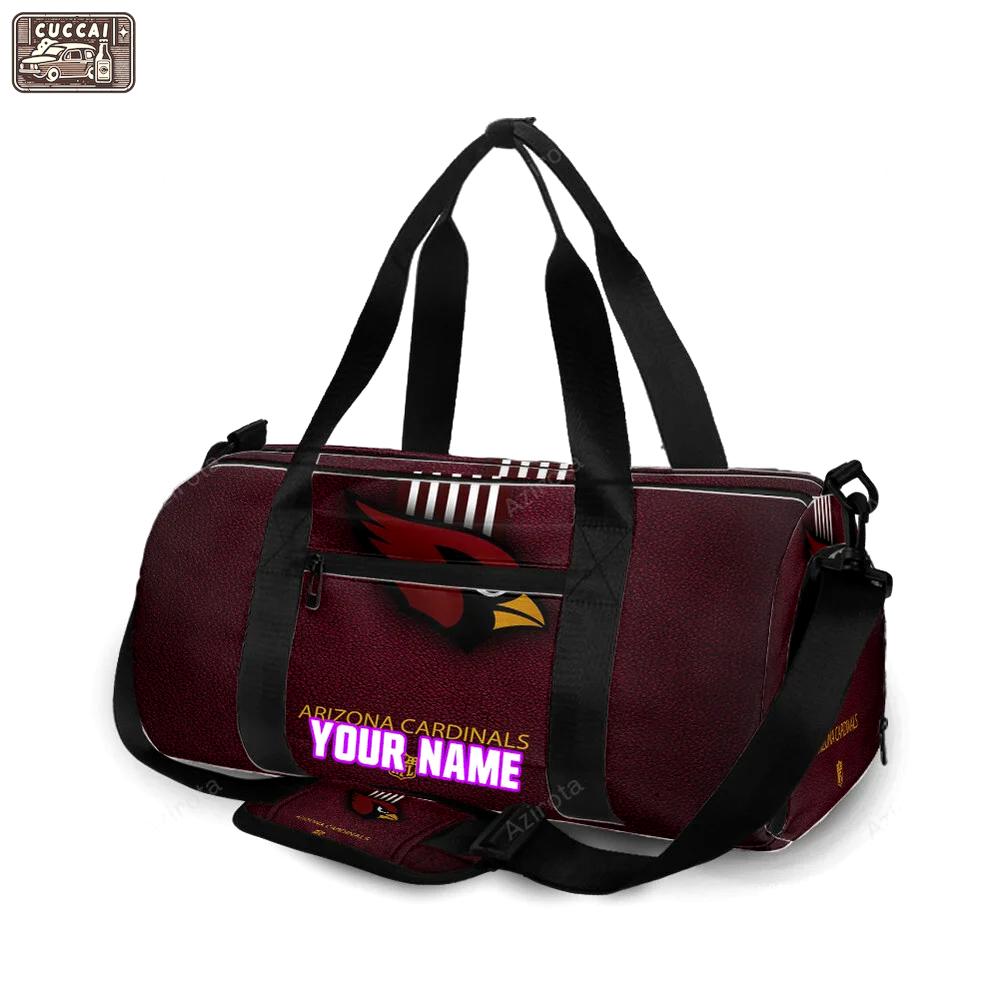 Arizona cardinals logo v1 personalized name travel bag gym bag 1252 Travel Bag