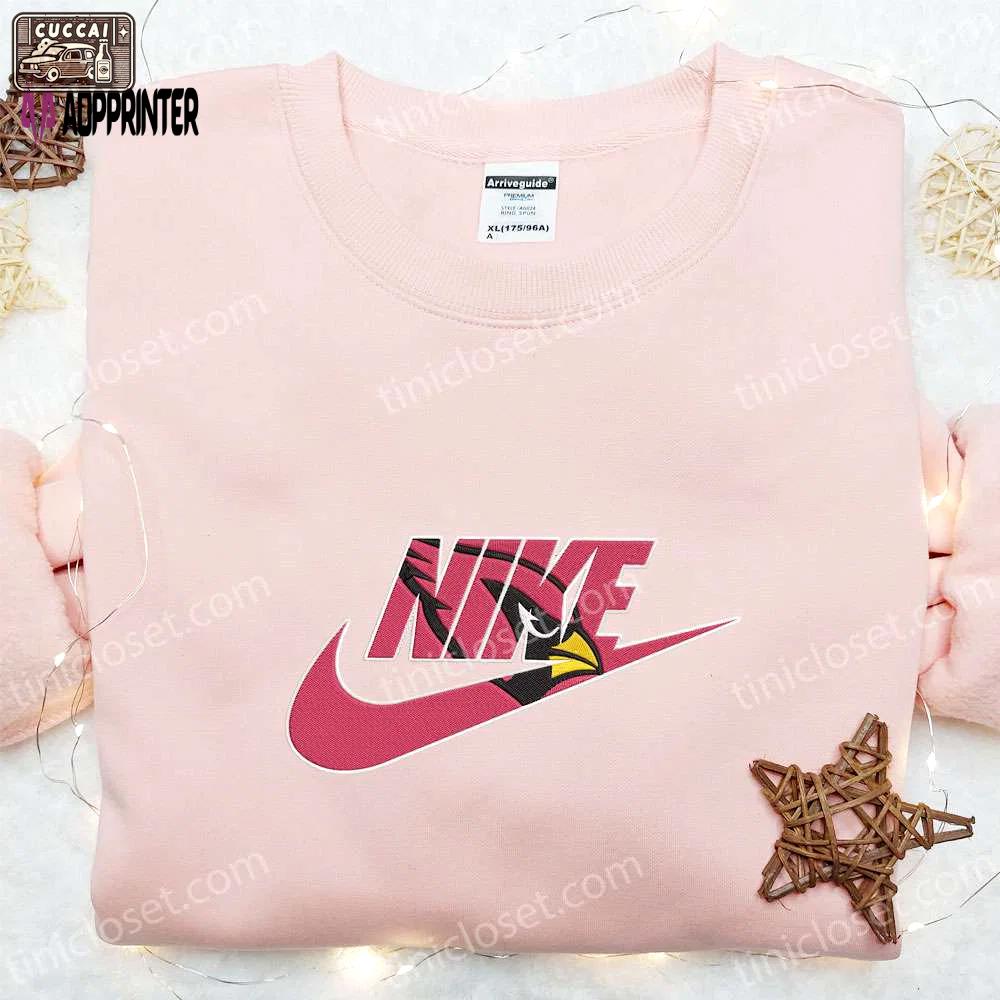 Arizona cardinals nike embroidered shirt & hoodie: ultimate nfl fandom gift idea! Embroidered Shirt