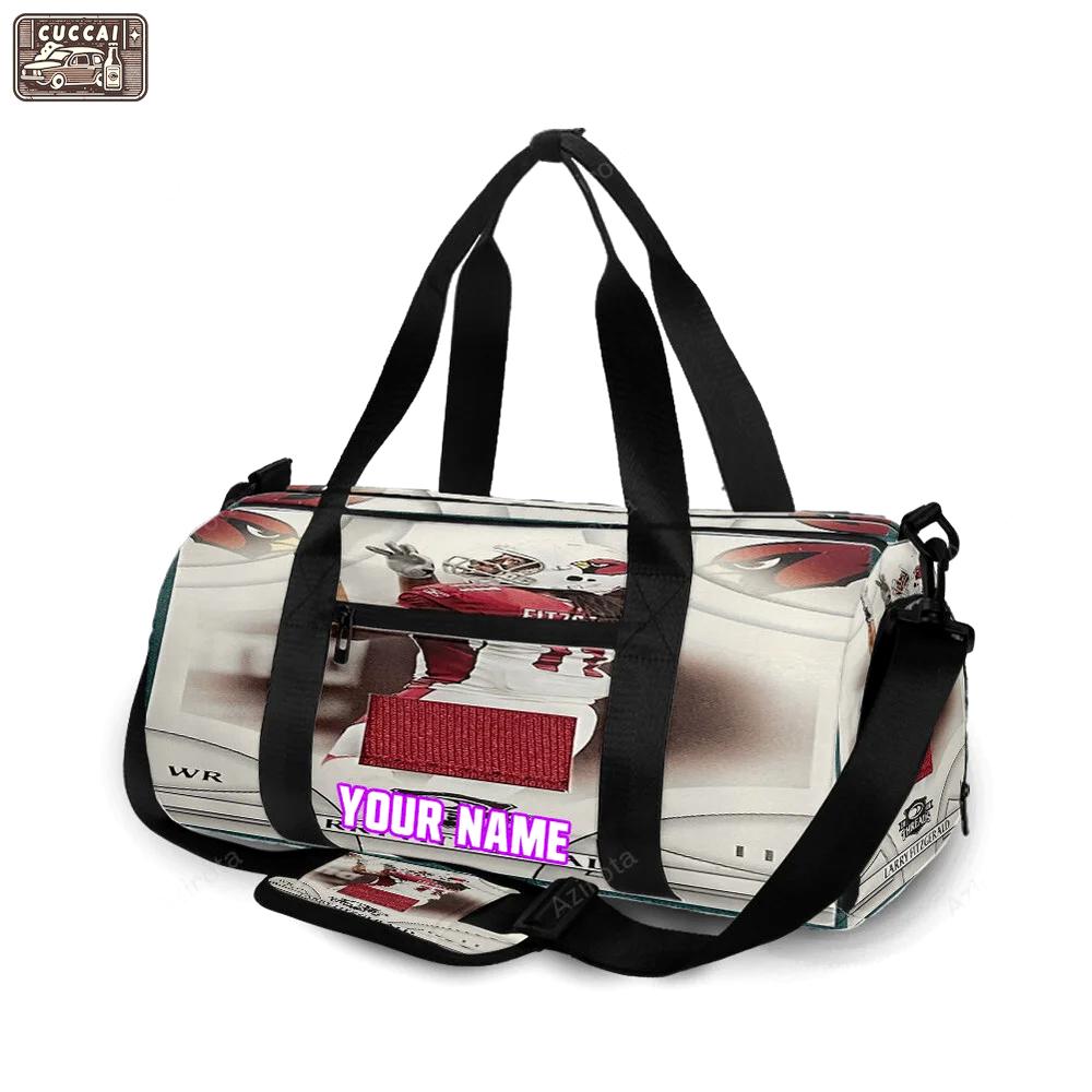 Arizona cardinals v1 larry fitzgerald 11 personalized name travel bag gym bag 1514 Travel Bag