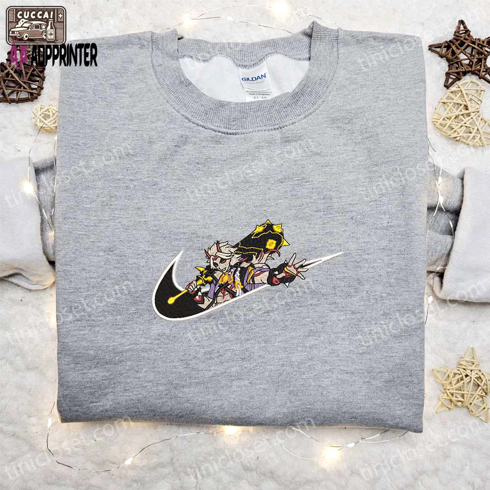 Arrataki itto x nike game embroidered sweatshirt genshin impact shirt nike inspired tee Embroidered Shirt