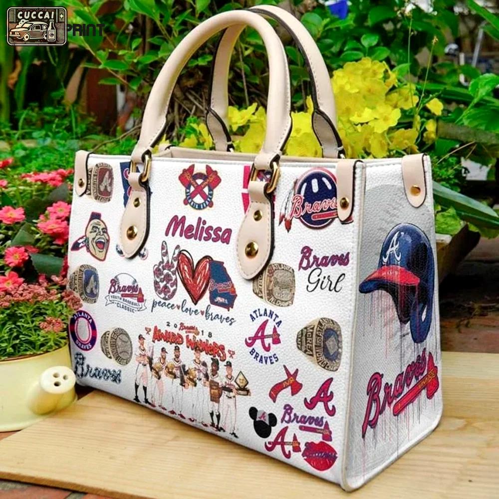 Atlanta braves  leather bag for women gift 1966 Women Leather Hand Bag