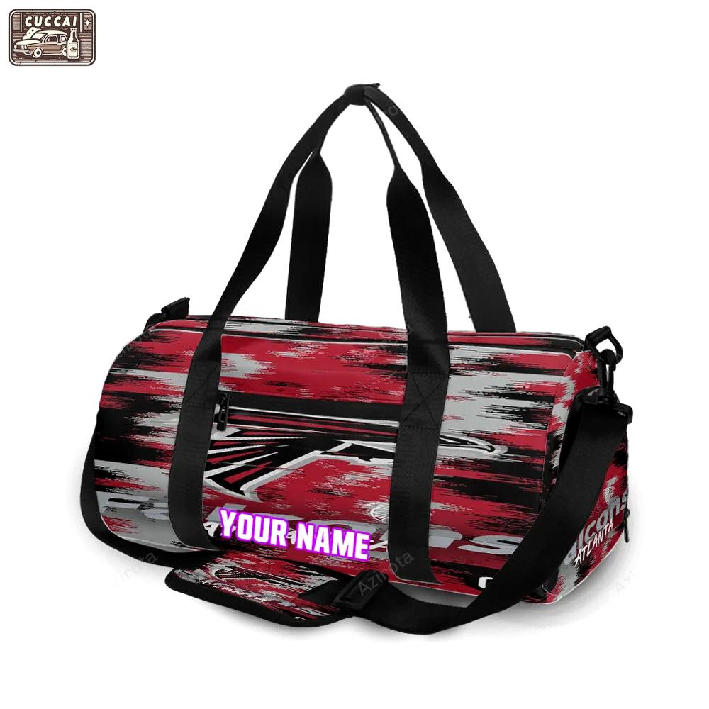 Atlanta falcons abstract logo3 personalized name travel bag gym bag 903 Travel Bag