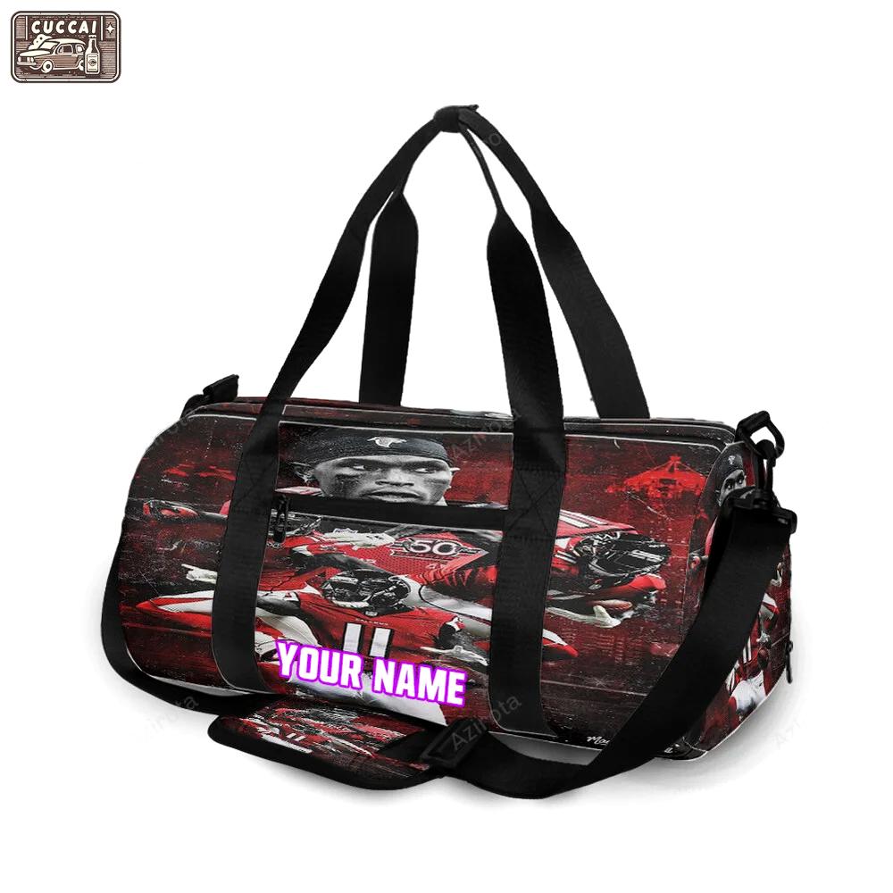 Atlanta falcons julio jones 11 v3 personalized name travel bag gym bag 333 Travel Bag