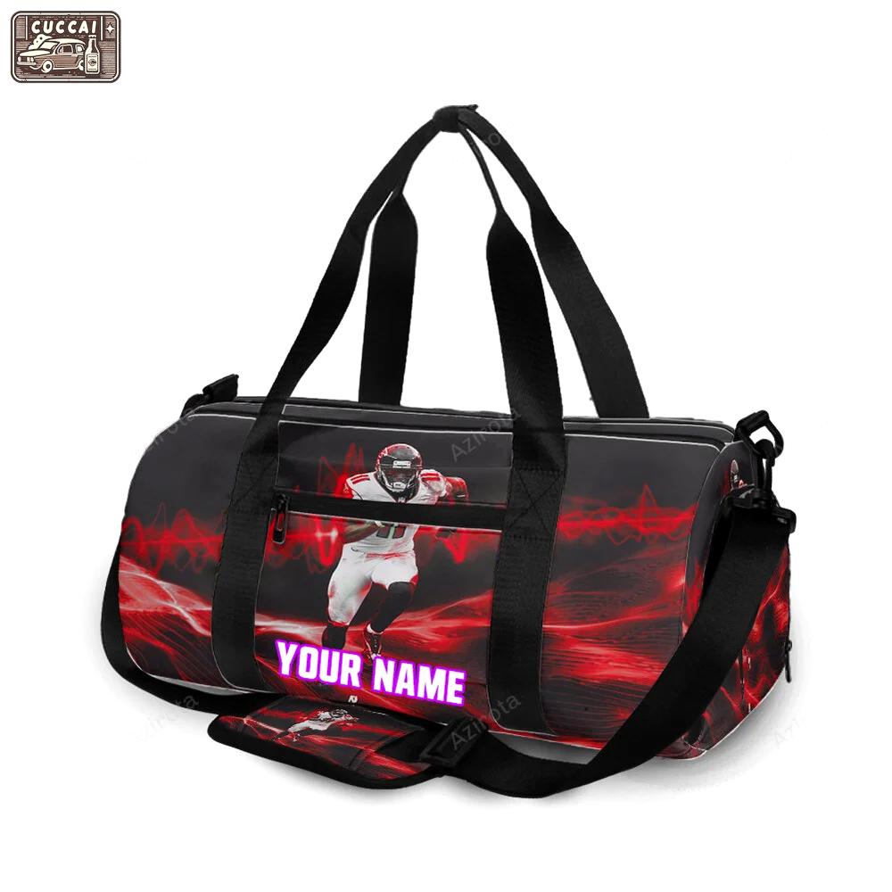 Atlanta falcons julio jones 11 v7 personalized name travel bag gym bag 187 Travel Bag