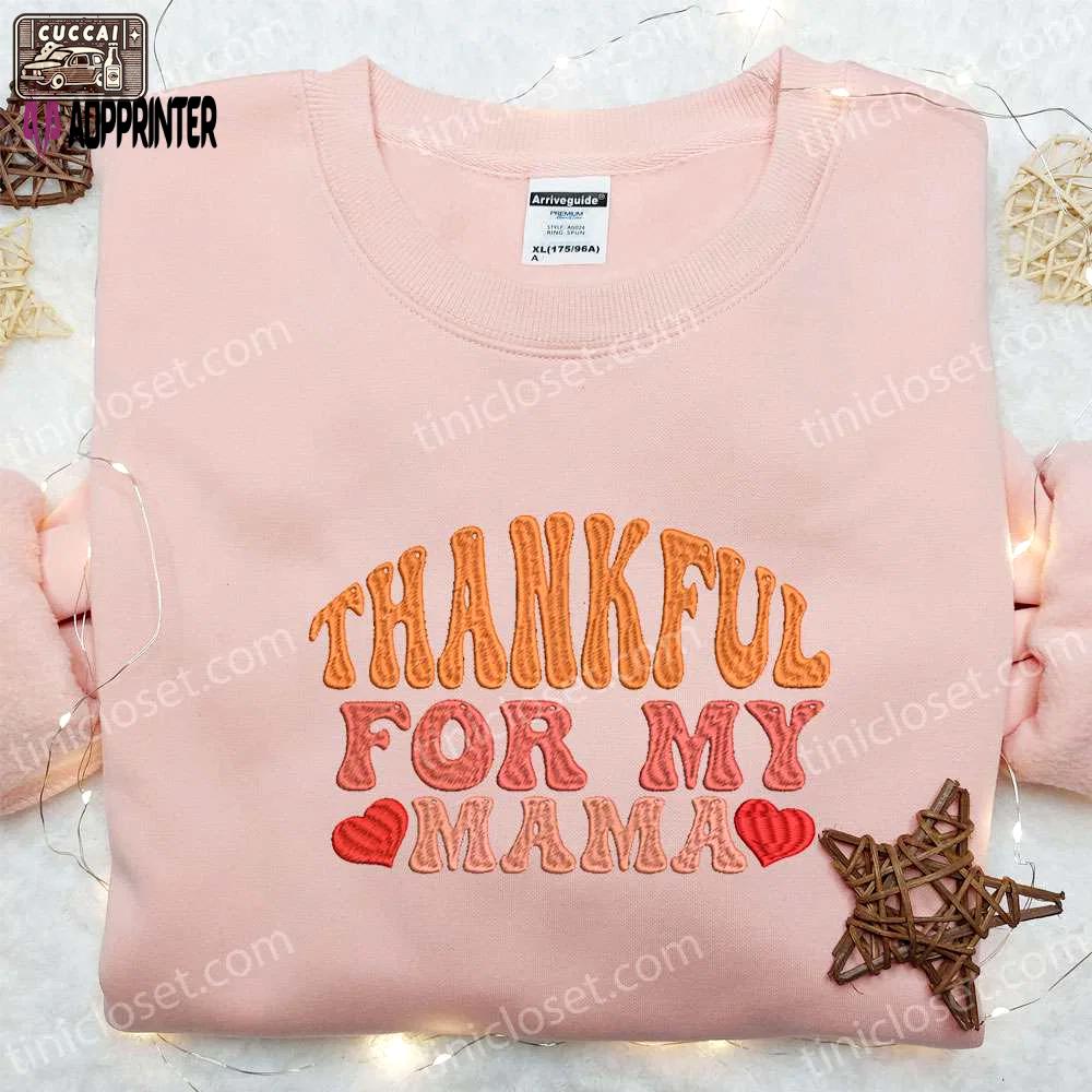 Autumn embroidered shirt & custom hoodie: perfect gift ideas for moms Embroidered Shirt