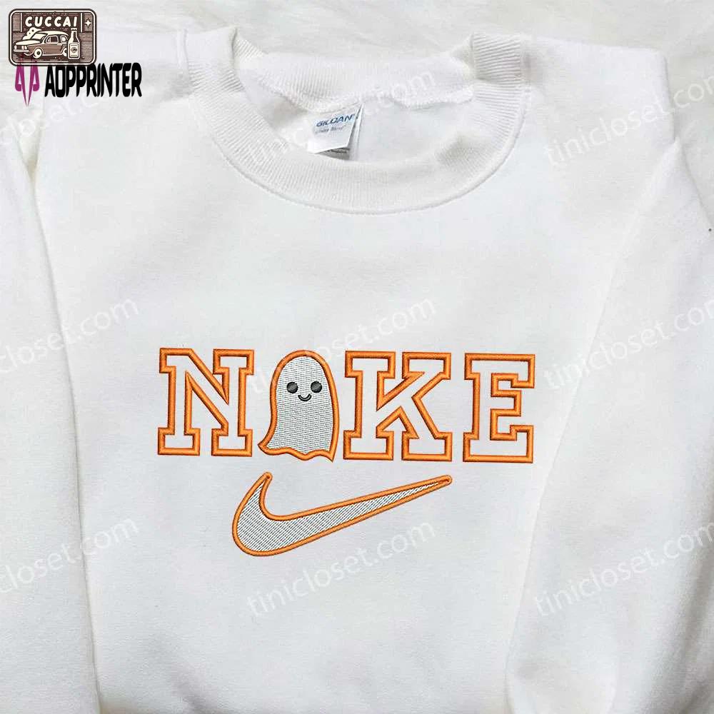 Baby ghost x nike embroidered sweatshirt – halloween inspired shirt Embroidered Shirt