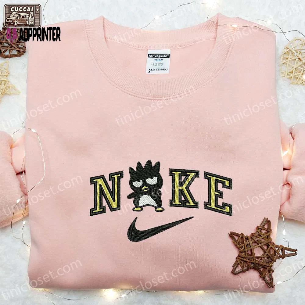 Badtz maru x nike & hello kitty cartoon embroidered shirts: nike-inspired apparel for fun & style Embroidered Shirt