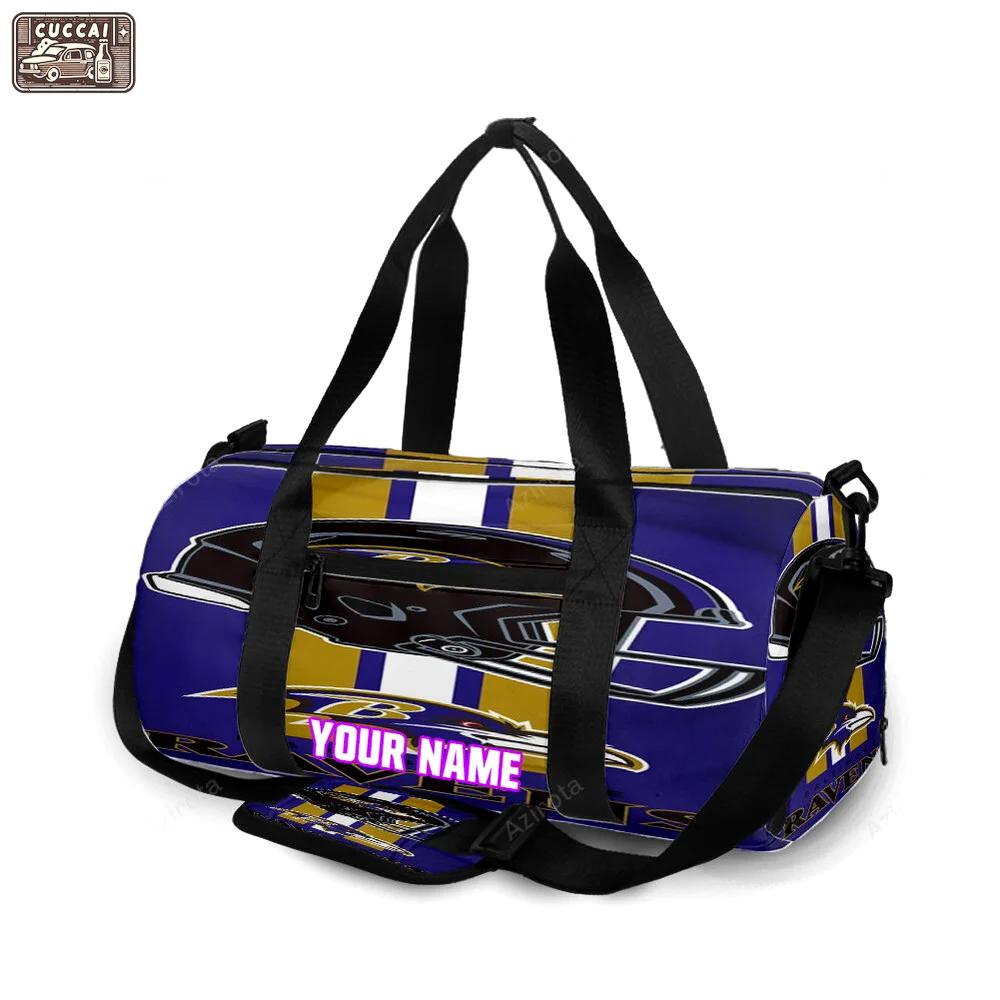 Baltimore ravens helmet4 personalized name travel bag gym bag 730 Travel Bag