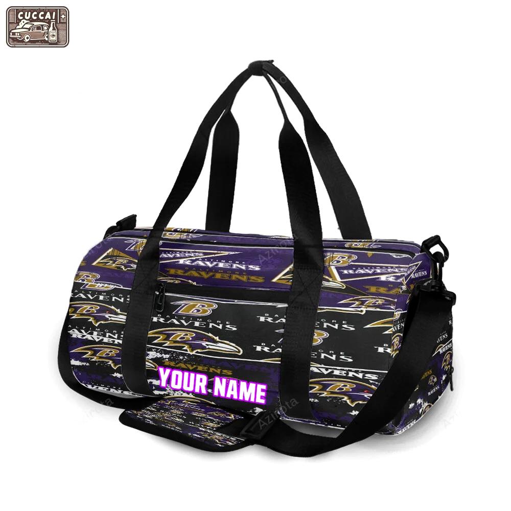 Baltimore ravens logo14 personalized name travel bag gym bag 1011 Travel Bag