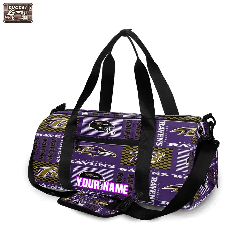 Baltimore ravens logo15 personalized name travel bag gym bag 1689 Travel Bag