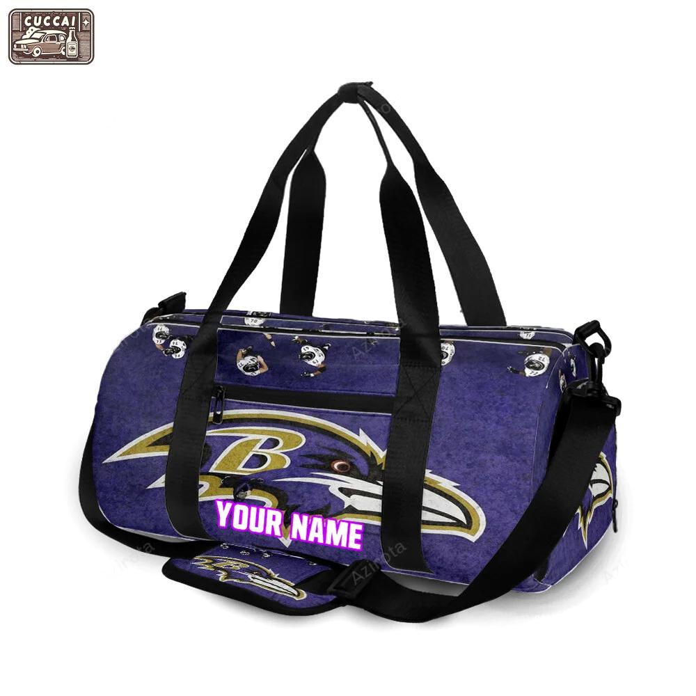 Baltimore ravens logo16 personalized name travel bag gym bag 2037 Travel Bag