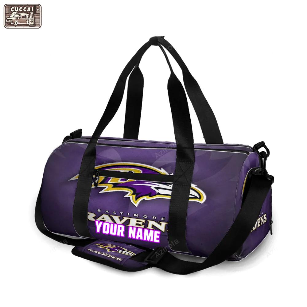 Baltimore ravens logo5 personalized name travel bag gym bag 1031 Travel Bag