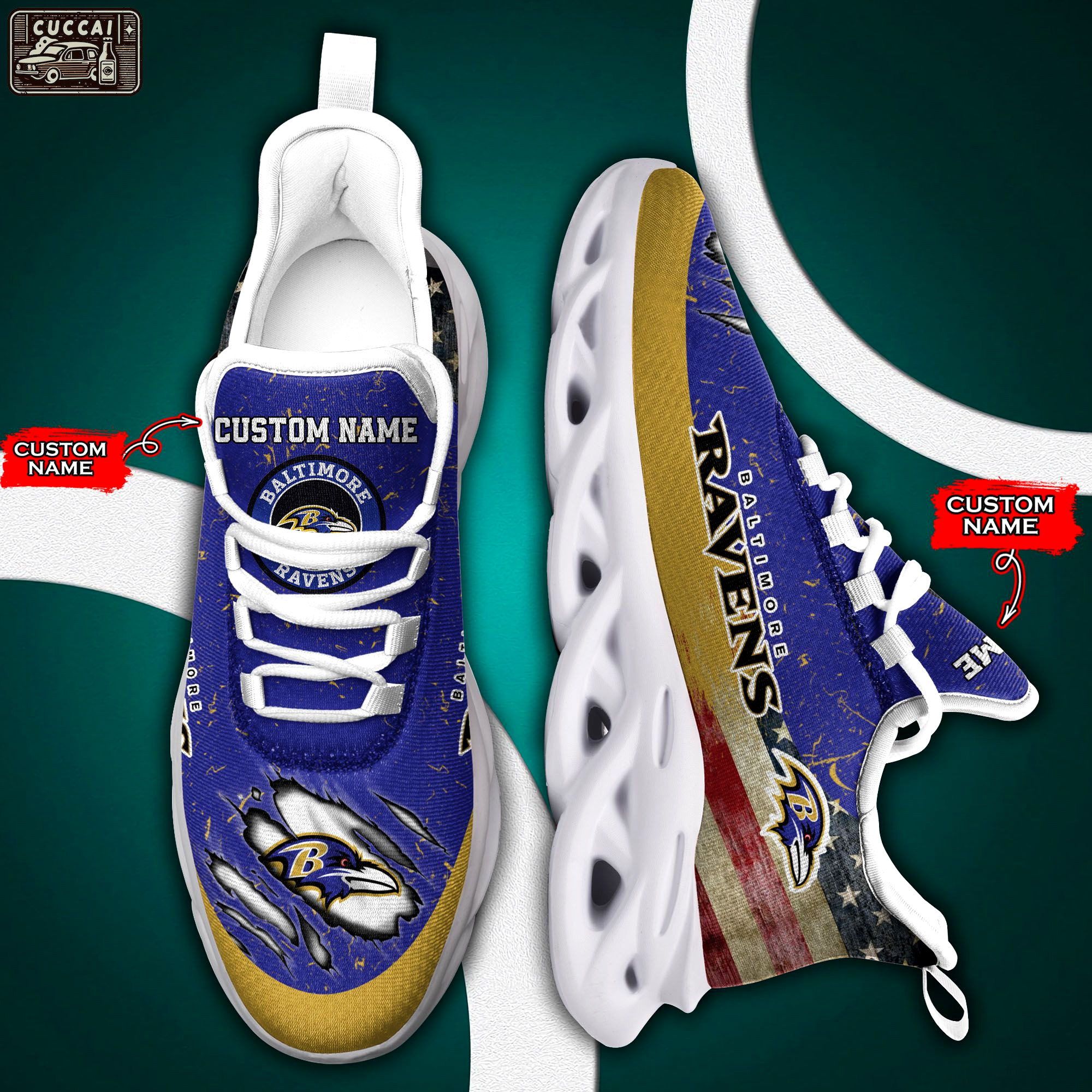Baltimore ravens nfl max soul shoes Max Soul Shoes