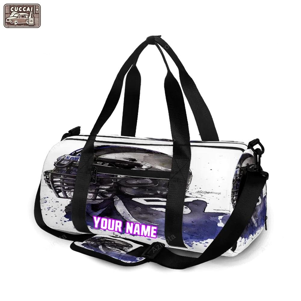 Baltimore ravens ray lewis 52 v7 personalized name travel bag gym bag 35 Travel Bag