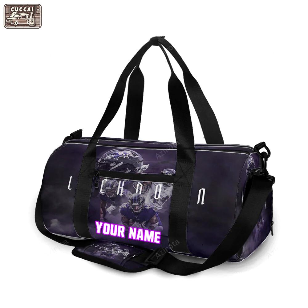 Baltimore ravens team21 personalized name travel bag gym bag 1755 Travel Bag