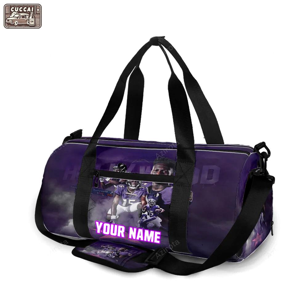 Baltimore ravens team9 personalized name travel bag gym bag 1133 Travel Bag