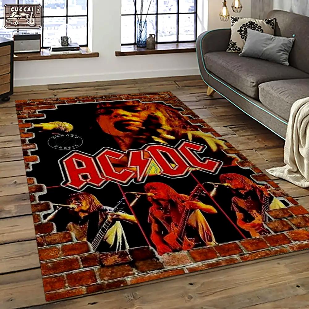Band ac/dc music carpet rectangle area rug for living room bedroom decor acdc44 Rectangle Rug