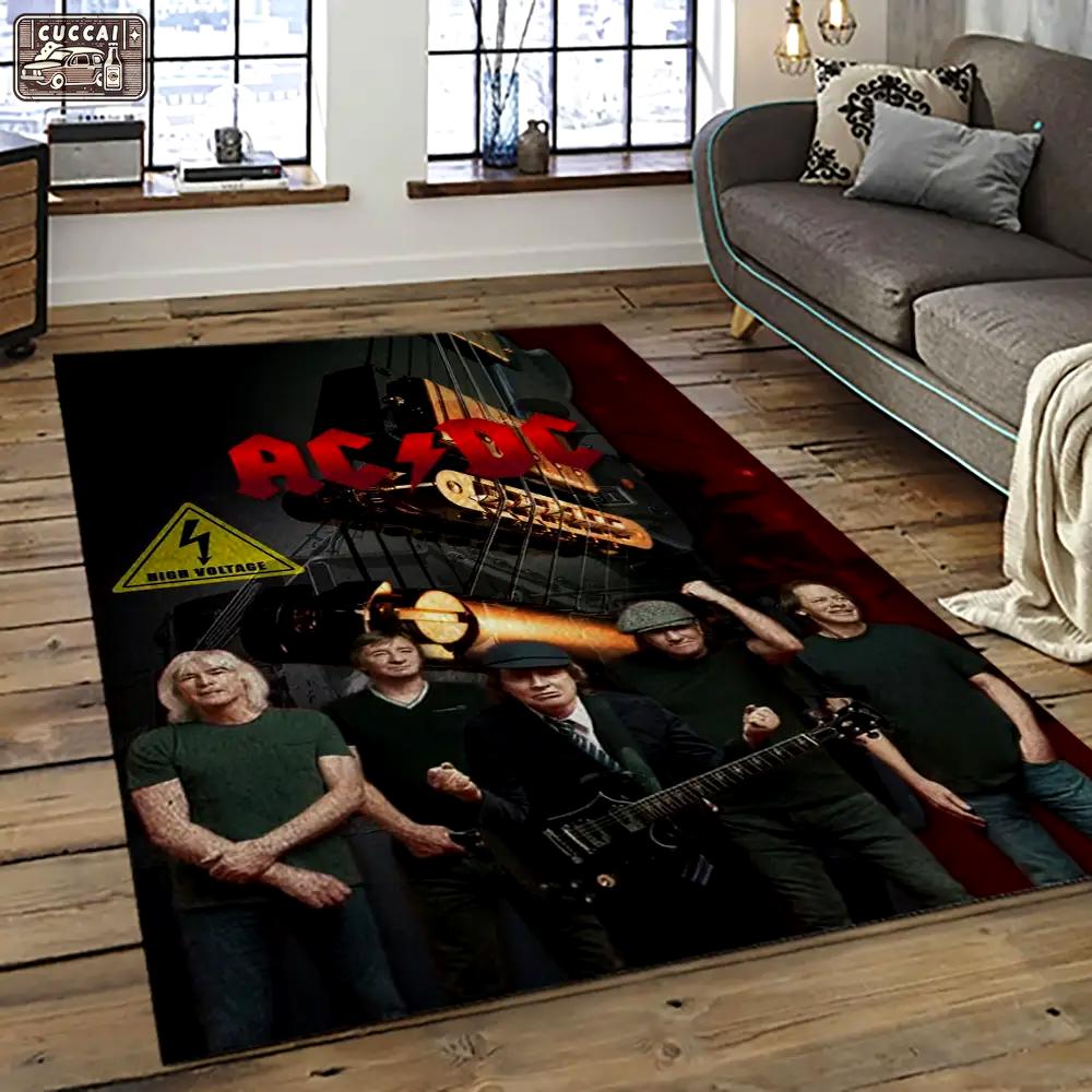 Band ac/dc music carpet rectangle area rug for living room bedroom decor acdc55 Rectangle Rug