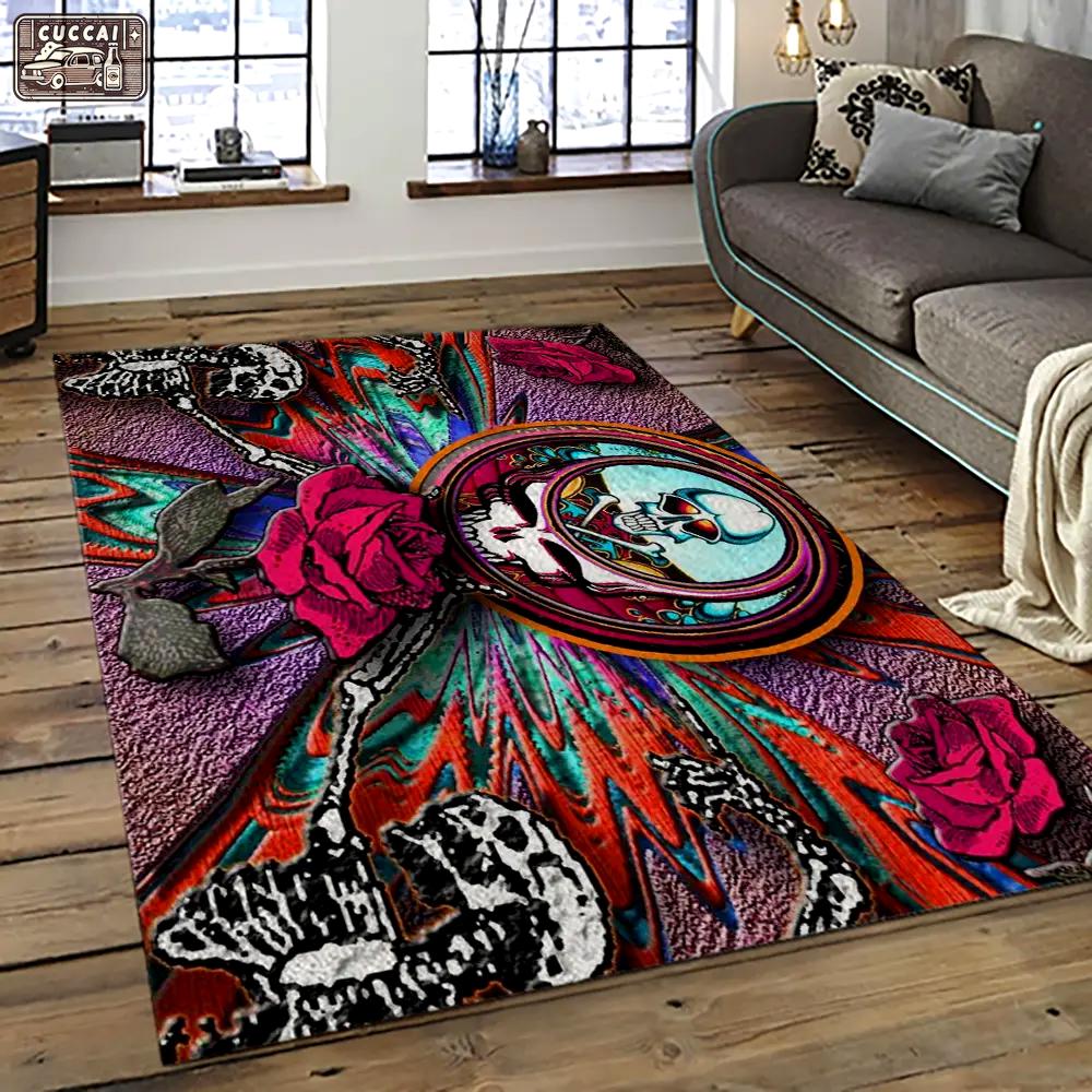 Band grateful dead music carpet rectangle area rug for living room bedroom decor grd10 Rectangle Rug