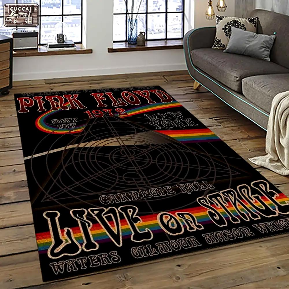 Band pink floyd music carpet rectangle area rug for living room bedroom decor pfo48 Rectangle Rug