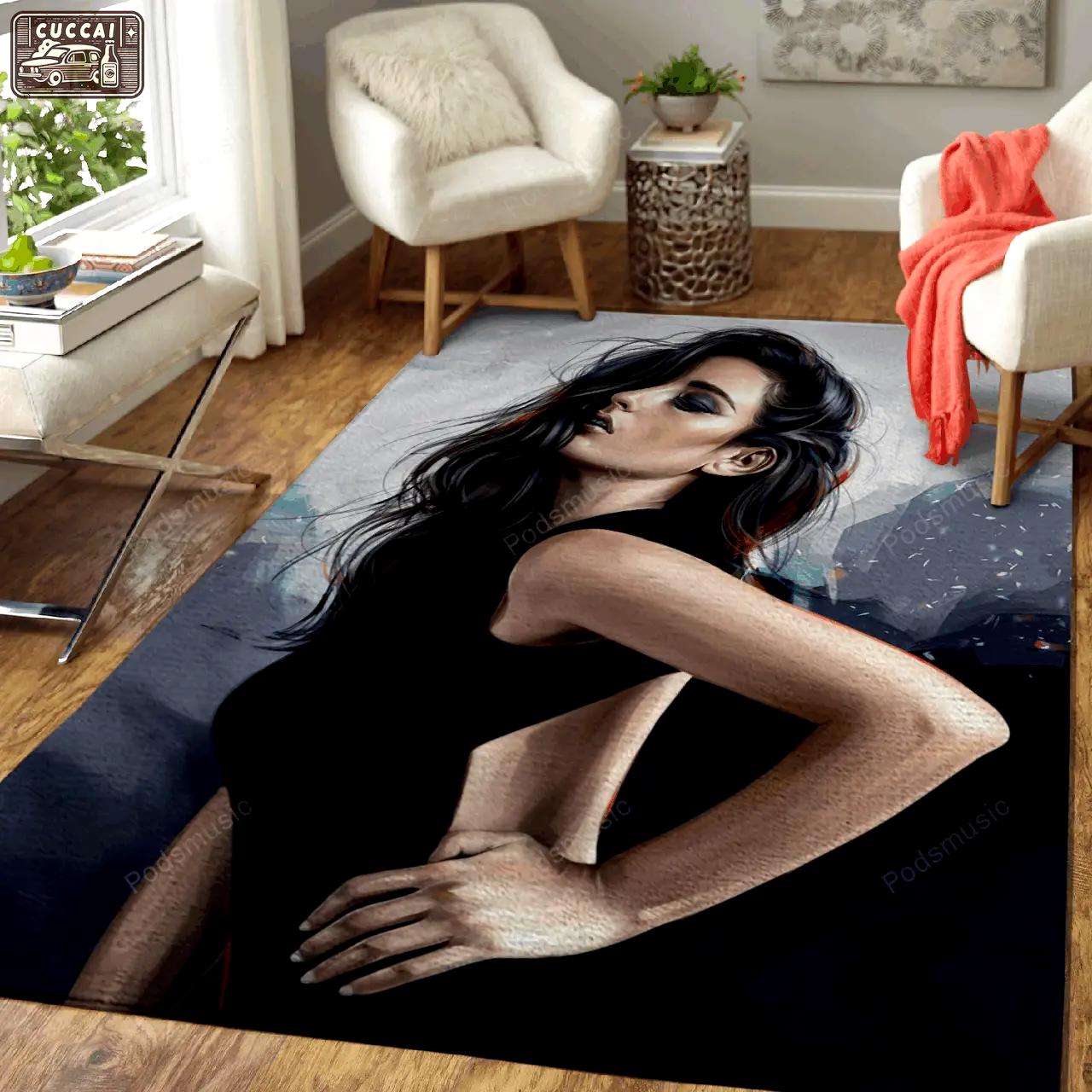 Banks music art for fans area rug living room carpet rug regtangle carpet floor decor home decor Rectangle Rug