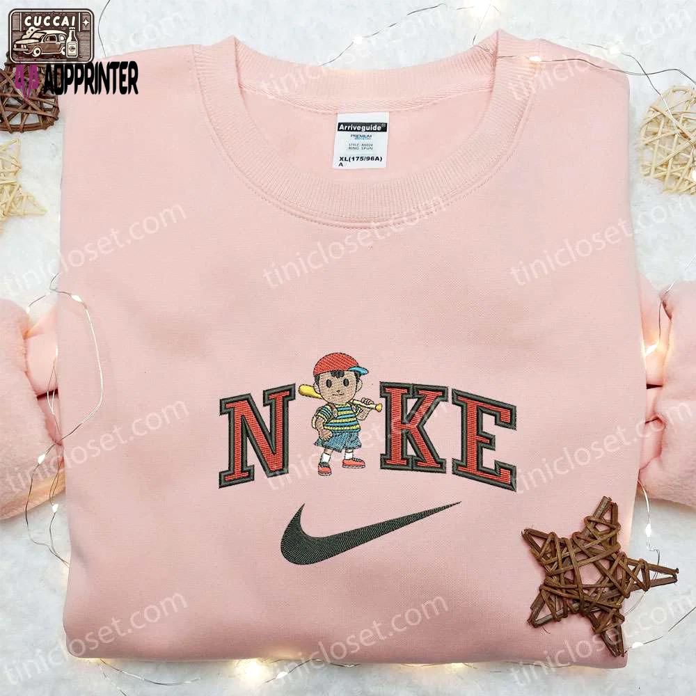Baseball boy ness badge x nike embroidered shirt – best family gift nike inspired design Embroidered Shirt