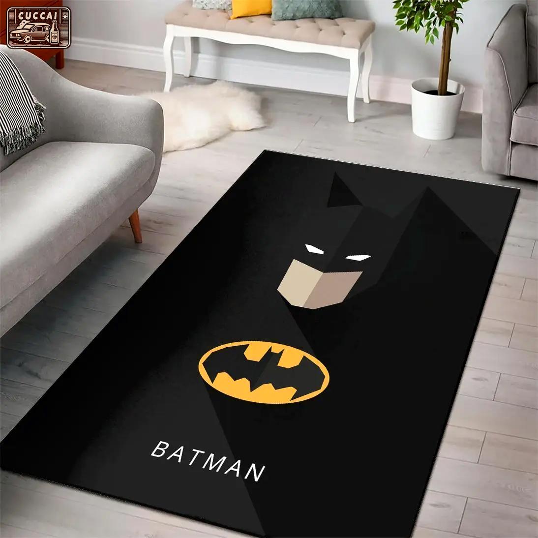 Batman logo marvel movies area rugs living room carpet rug regtangle rug Rectangle Rug