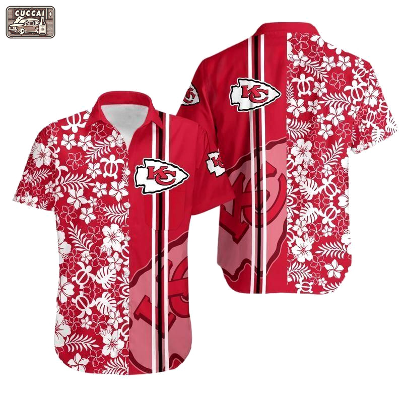 Beach shirt nfl kansas city chiefs hawaiian shirt Hawaii Shirt Shorts & Flip Flops