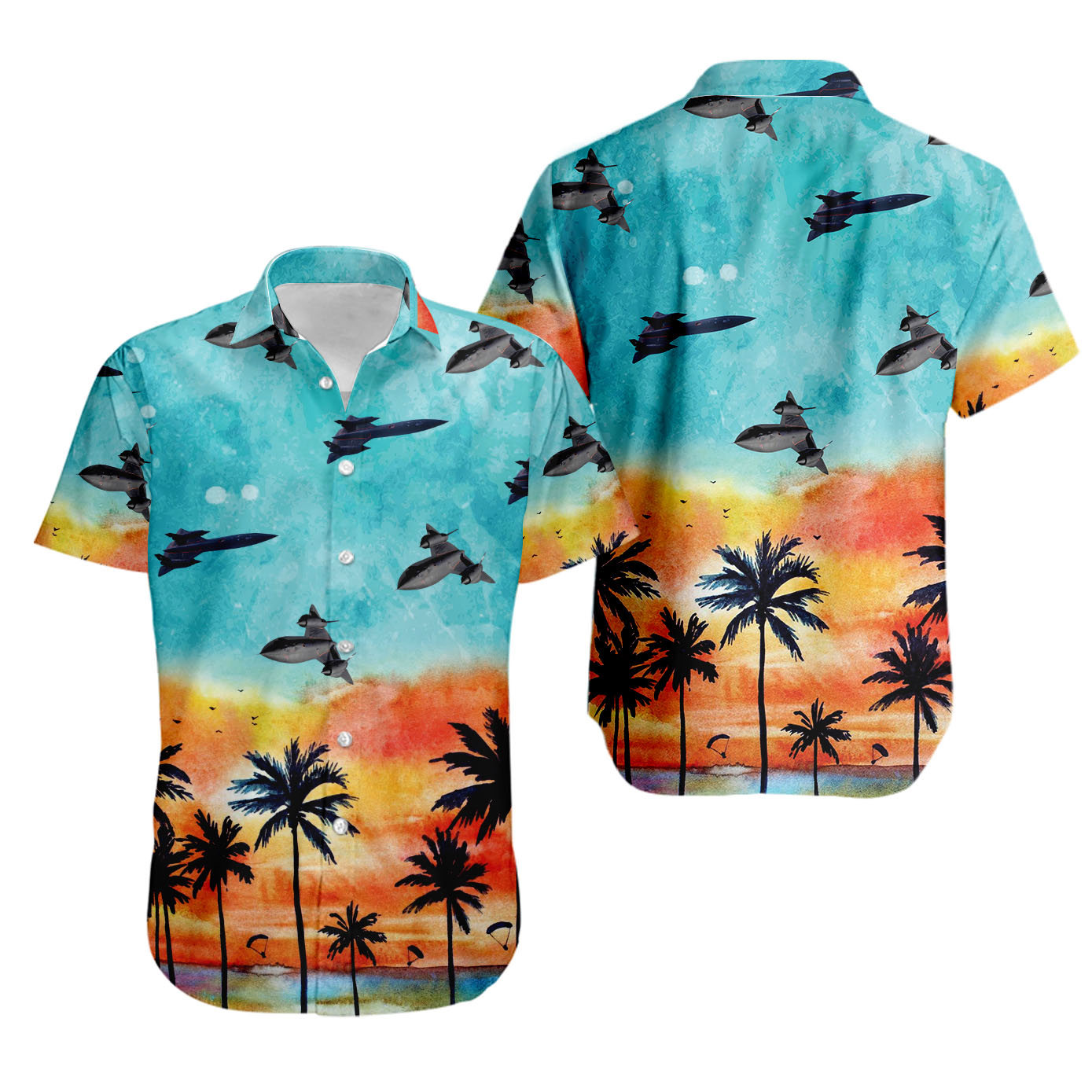 Blackbird hawaiian shirt Hawaii Shirt Shorts & Flip Flops