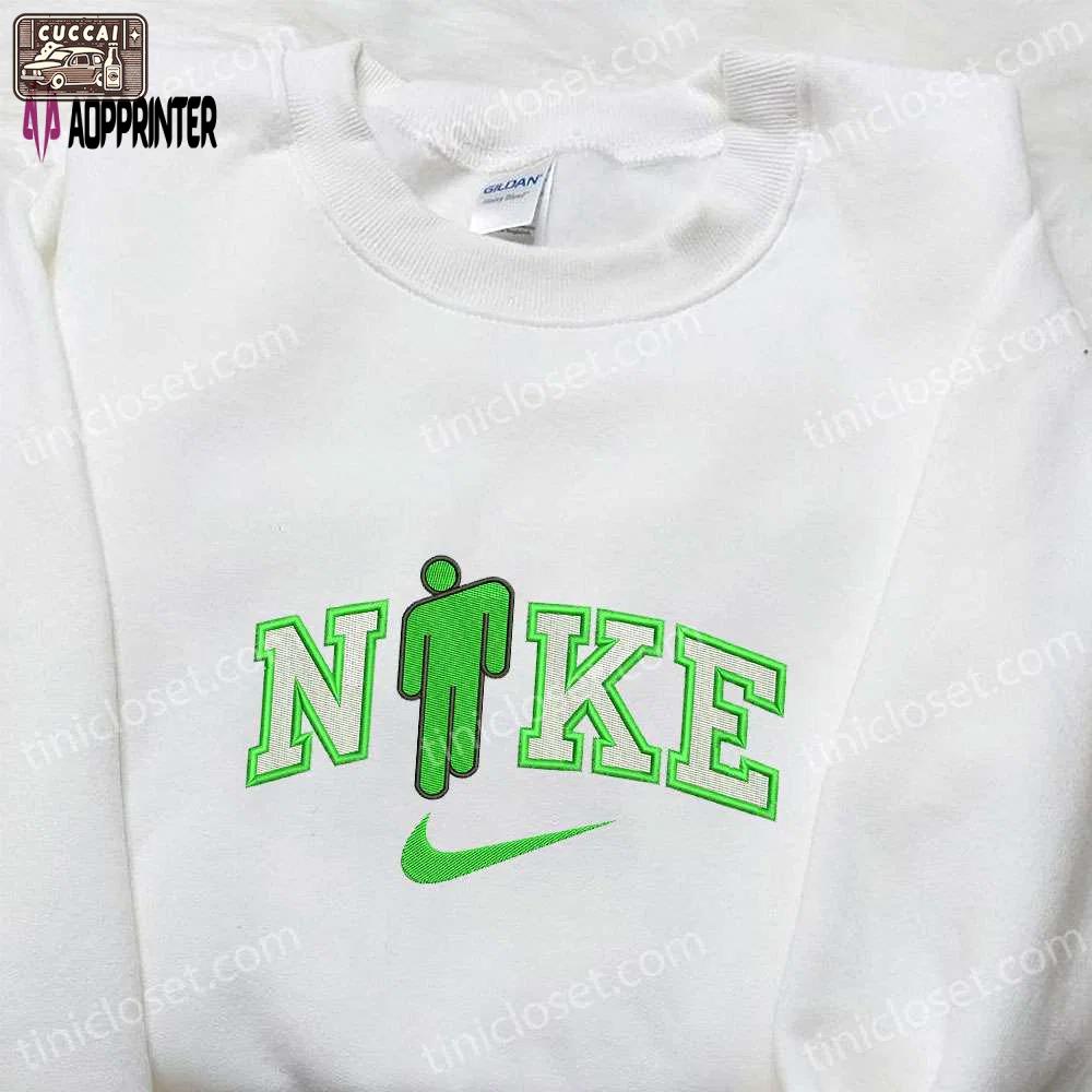 Blohsh x nike embroidered sweatshirt – billie eilish fanon & nike inspired shirt Embroidered Shirt