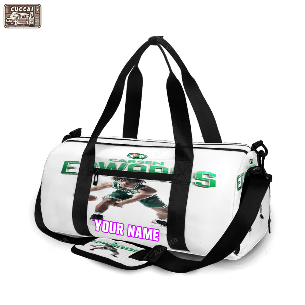 Boston celtics carsen edwards1 personalized name travel bag gym bag 2073 Travel Bag