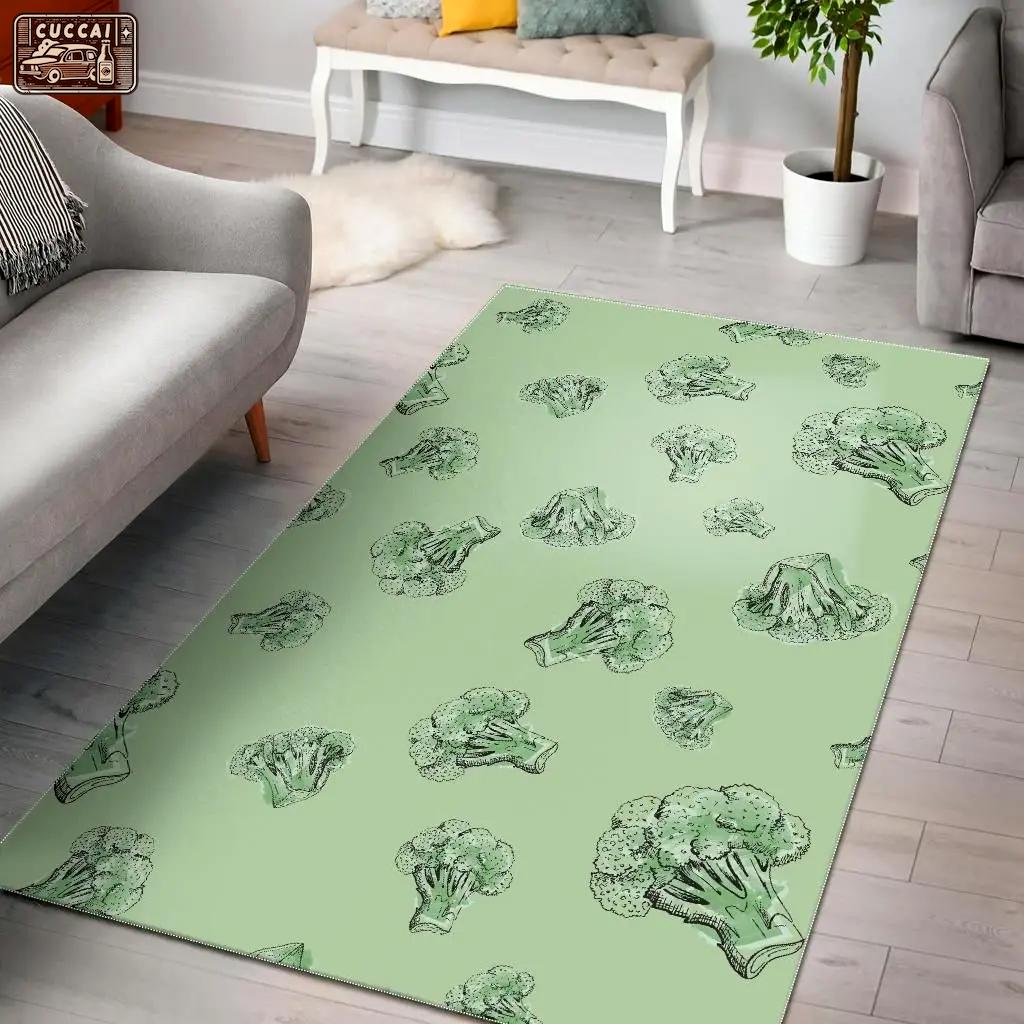 Broccoli sketch pattern dhcdhc dt1910 rug living room rug home decor Rectangle Rug