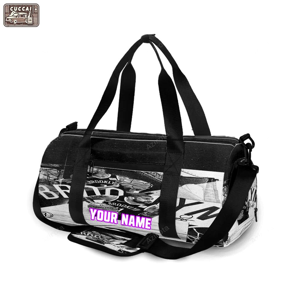 Brooklyn nets all players2 personalized name travel bag gym bag 2062 Travel Bag