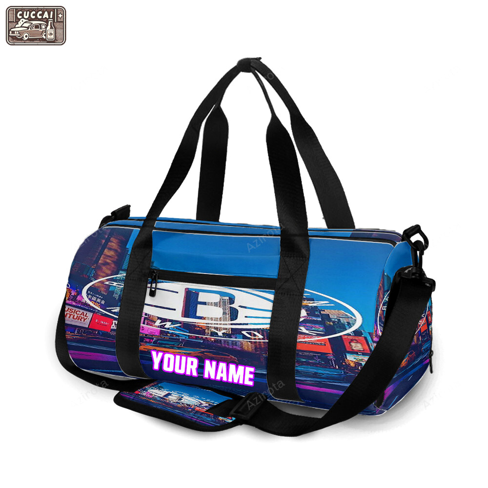 Brooklyn nets ball street personalized name travel bag gym bag 1691 Travel Bag