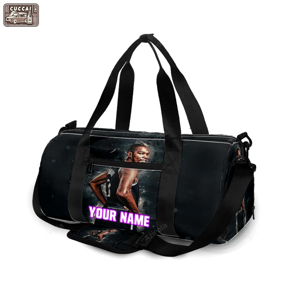 Brooklyn nets kevin durant7 personalized name travel bag gym bag 790 Travel Bag