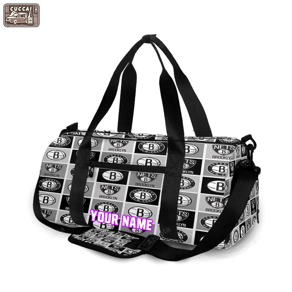 Brooklyn nets2 personalized name travel bag gym bag 99 Travel Bag