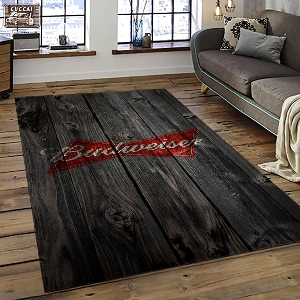 Budweiser american style beer retangle carpet area rug home decor gift best present for friends bw15 Rectangle Rug