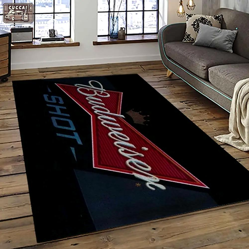Budweiser american style beer retangle carpet area rug home decor gift best present for friends bw7 Rectangle Rug