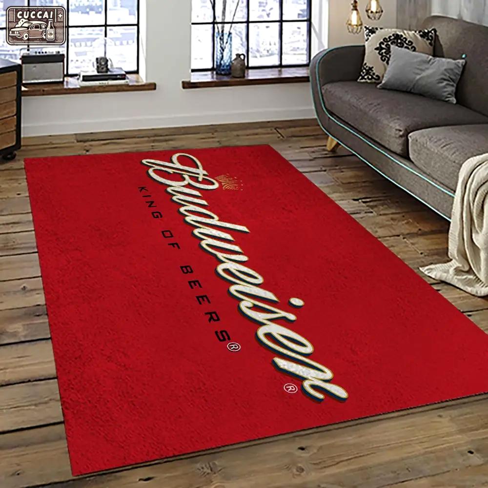 Budweiser american style beer retangle carpet area rug home decor gift best present for friends bw9 Rectangle Rug