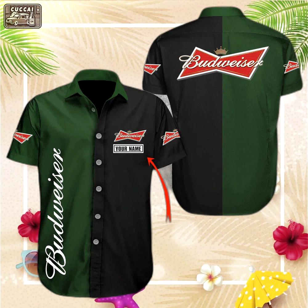 Budweiser custom hawaiian shirt for men women Hawaii Shirt