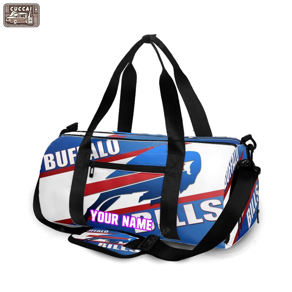 Buffalo bills logo v10 personalized name travel bag gym bag 970 Travel Bag